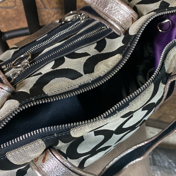 Coach poppy op art glam tote 13826 - Picture 9 of 11